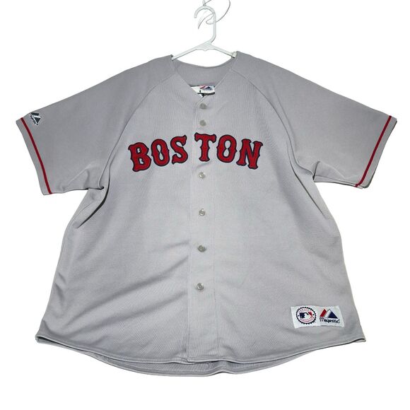 Majestic Boston Red Sox David Ortiz #34 Jersey Men’s XL Gray MLB EUC - Picture 1 of 9
